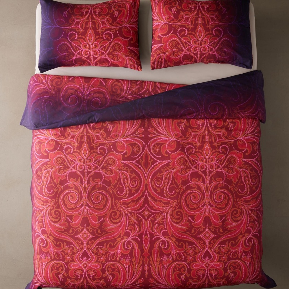 Boho Retro Alize Damask Duvet Cover